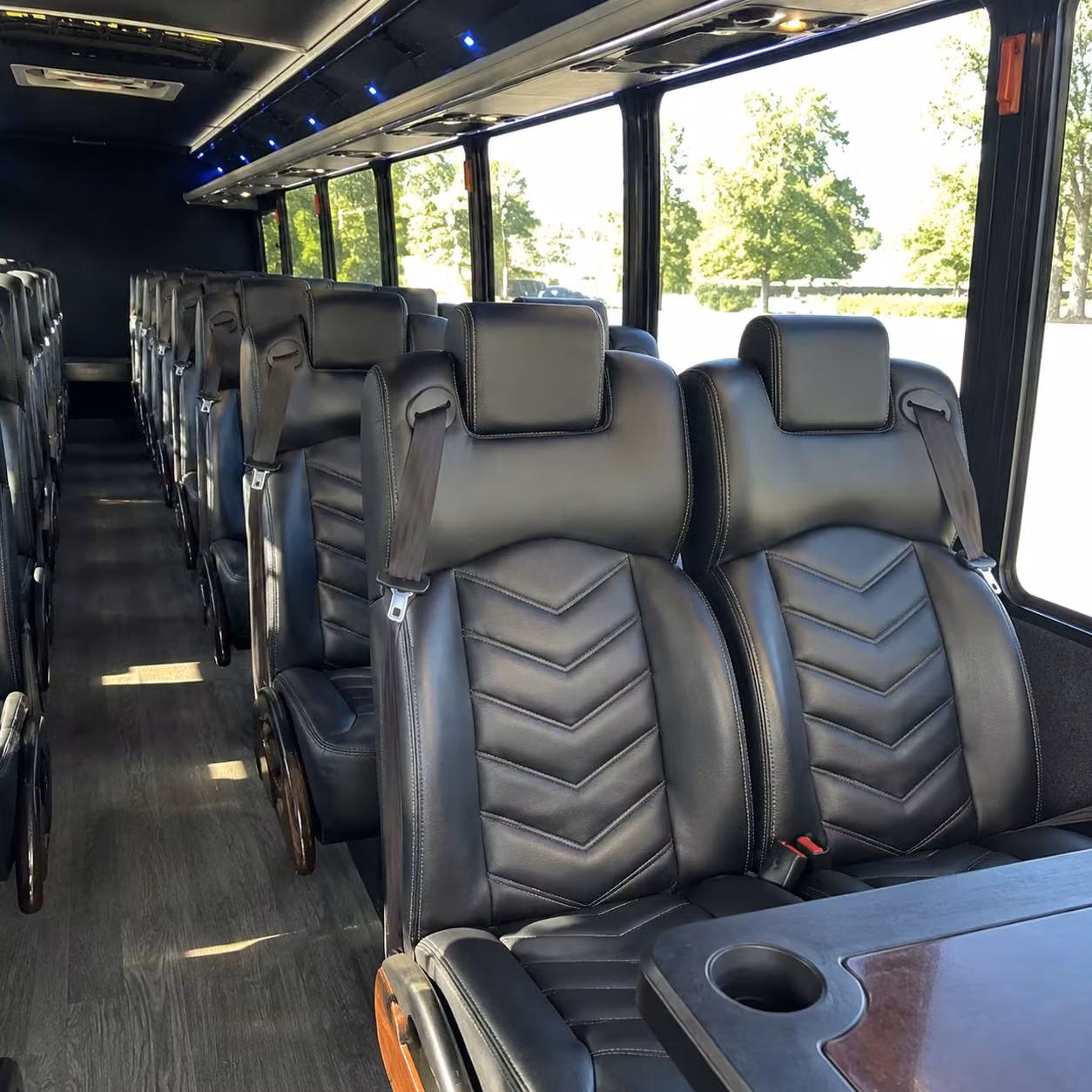 28 passenger minibus interior