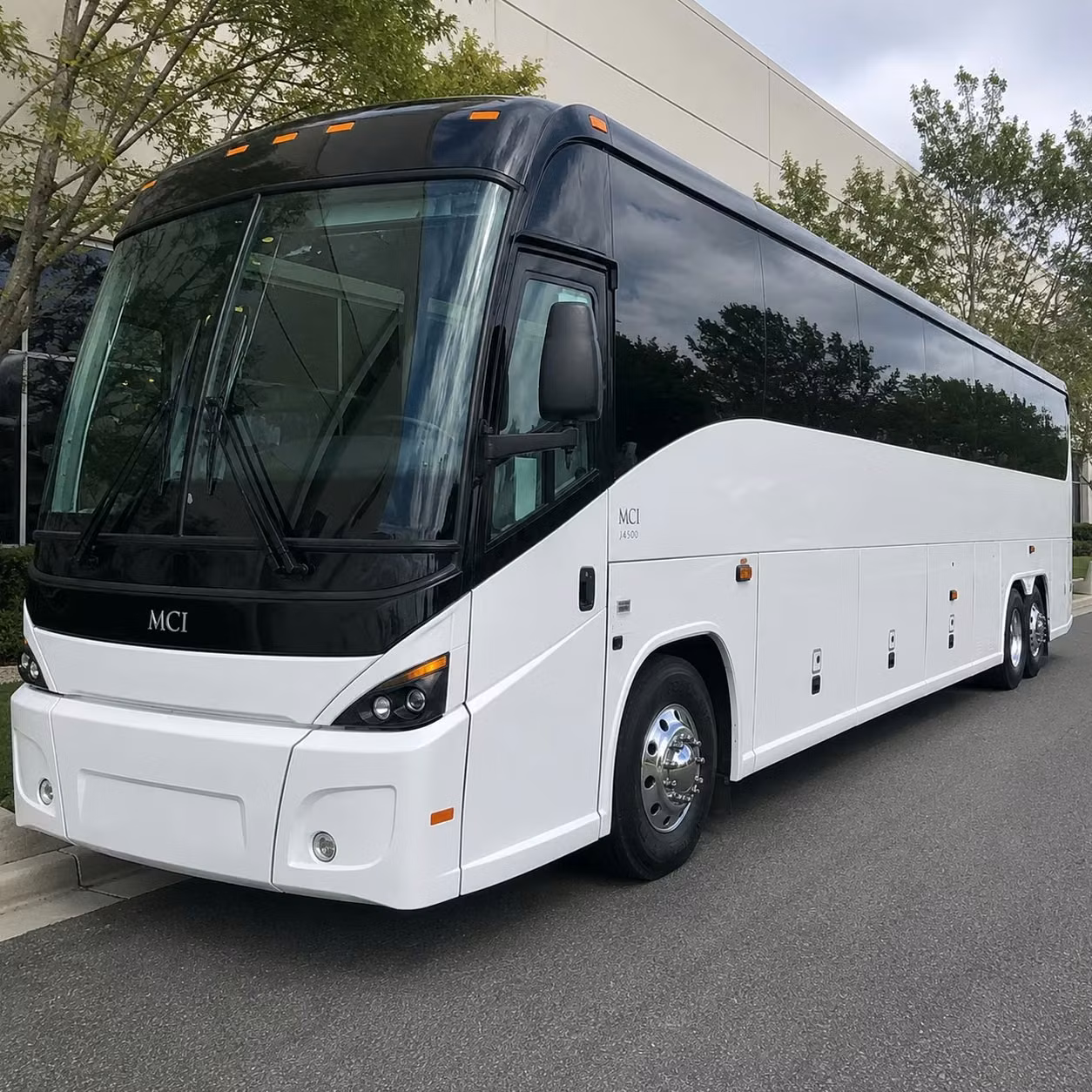 austin charter bus rental exterior