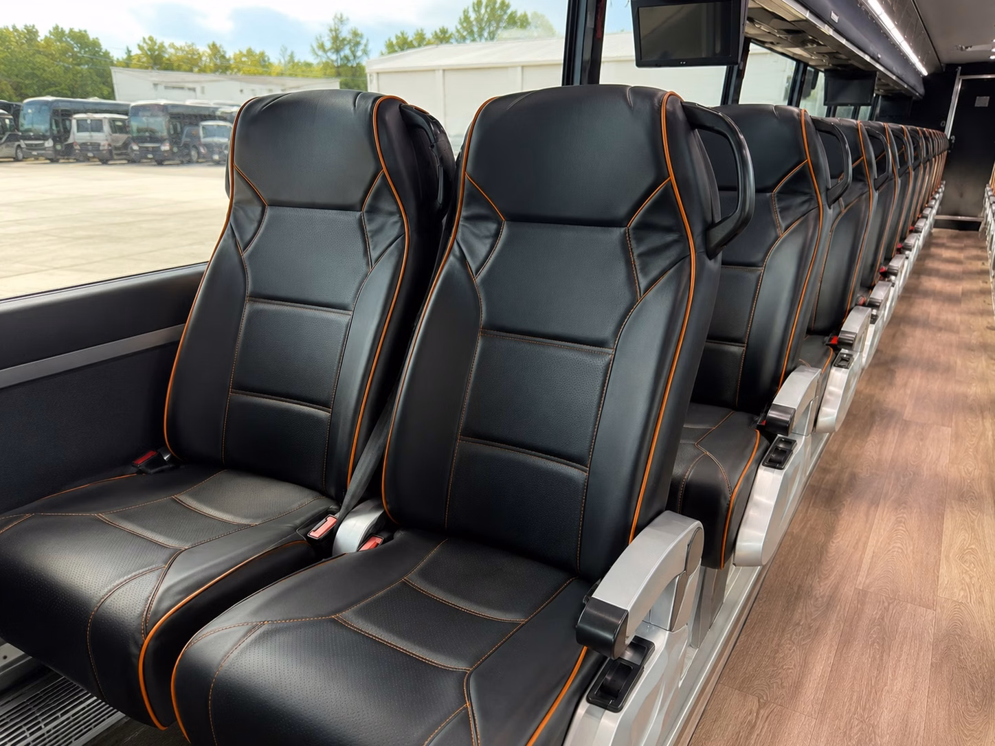 austin charter bus rental inside