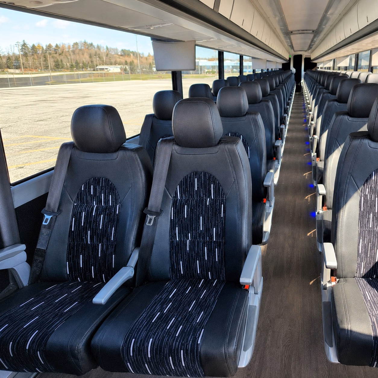 every guest arrives on time when you book an austin wedding charter bus
