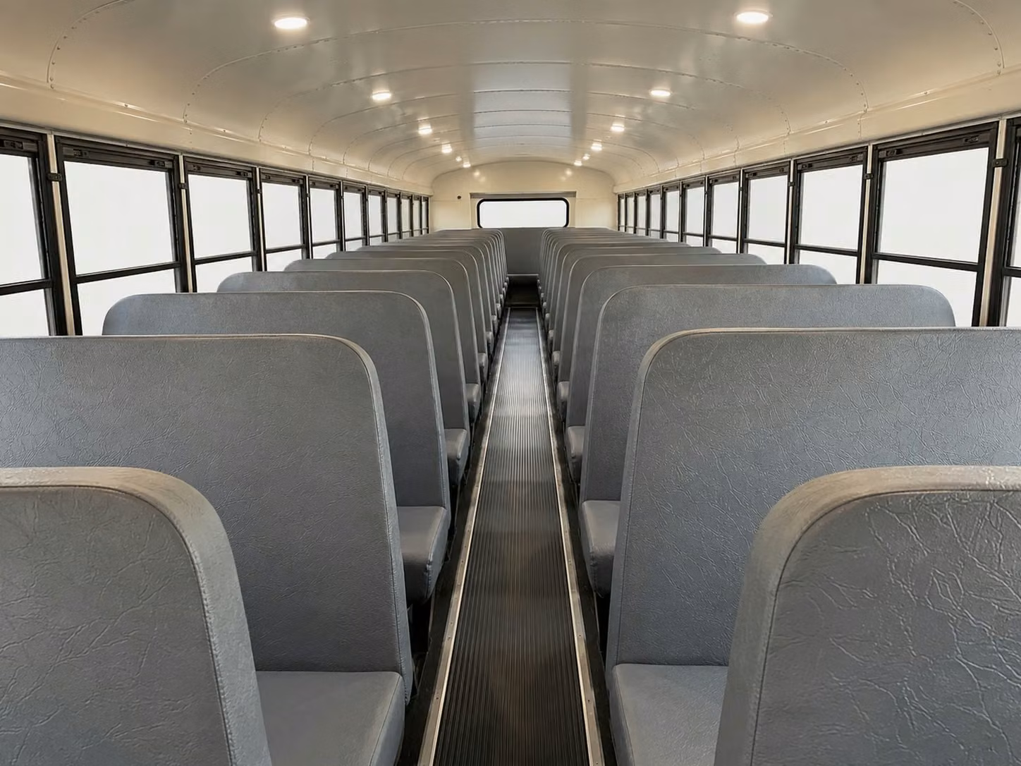 school bus inside