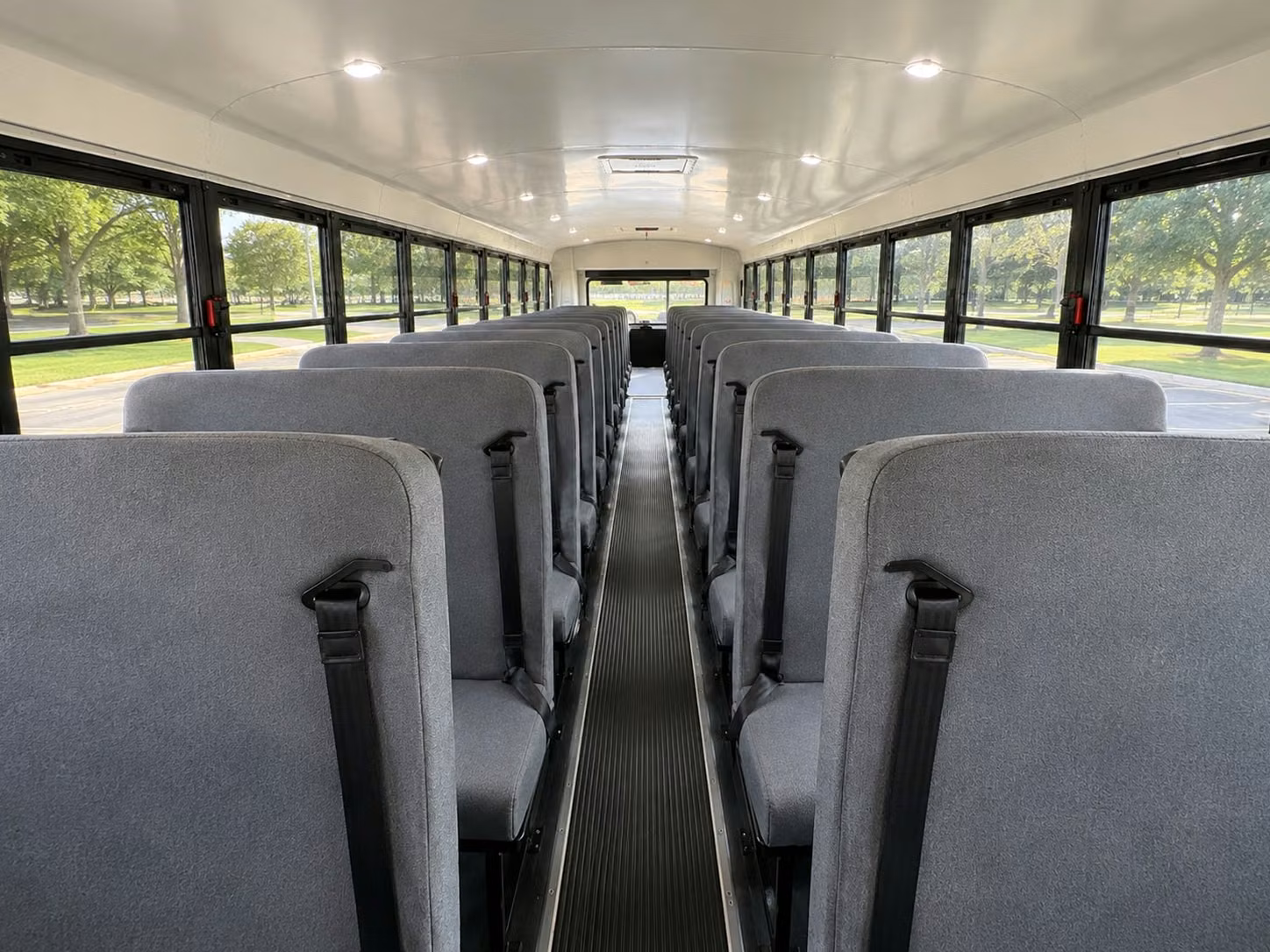 school bus interior