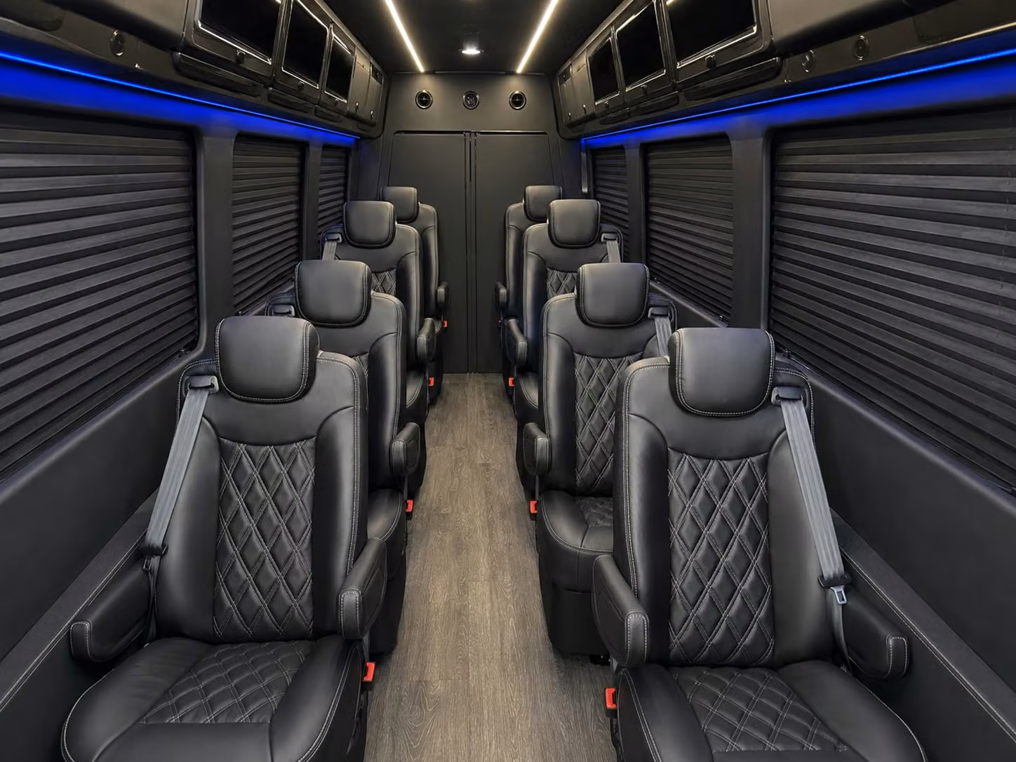 sprinter van with driver inside
